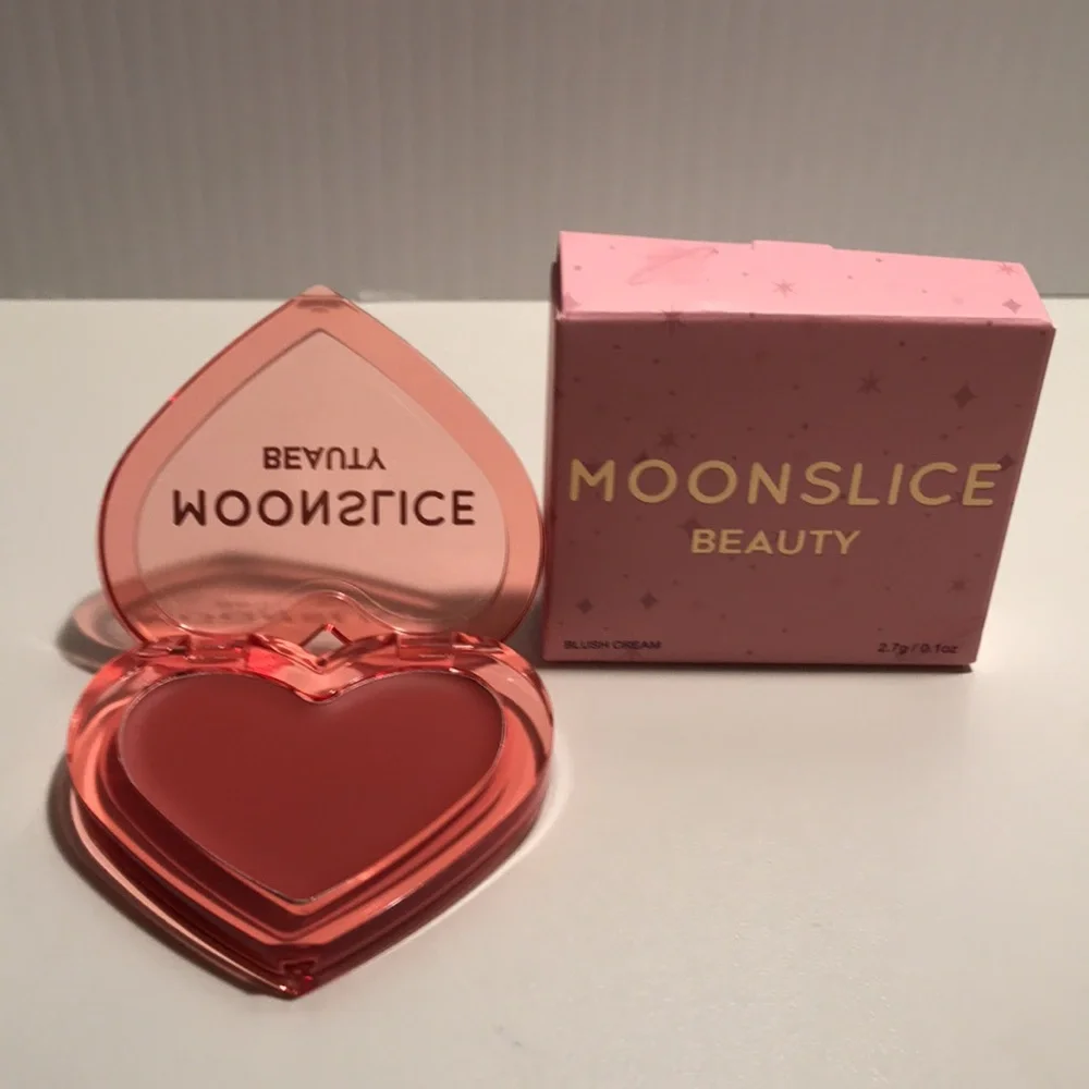 Moonslice Beauty Blush Cream in “Cutie Pie” (Coral Pink) new